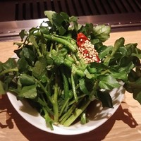 神楽坂焼肉 Kintan - クレソンの炒めナムル