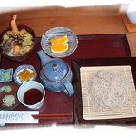 蕎麦家 わたなべ - ざるそばと天ぷらのお茶漬けセット