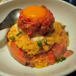 麻布十番焼肉 BULLS - Wローストビーフ丼