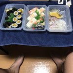 大政すし - おしんこまき600円！
      海老箱670円！
      烏賊げそ酢味噌500円！