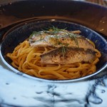 アル マーレ - イワシのパスタ。太麺。