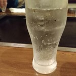 もんじゃ まっちゃん - 三岳のソーダ割