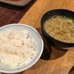 海鮮炉端シャンス - 鯛めしとお味噌汁