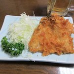 亀善 - アジフライ＆ハムカツ2018.07.23