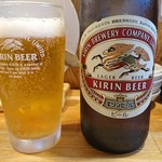 彩色ラーメンきんせい - 2018年7月　瓶ビール