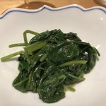 一碗水 - 随意炒通菜(空芯菜 にんにくと腐乳の炒め)