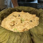 一碗水 - 蓮香蒸時貝飯(さざえ、大貝、白貝、干し貝柱、蓮の葉蒸し)