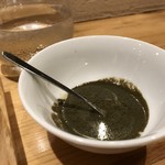 一碗水 - 蓮香蒸時貝飯　お好みでサザエの肝ソースをかけて