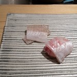 鮨 巳之七 - キスと真鯛。