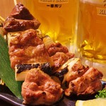 新潟肉と海鮮・50種の地酒 つるまる - にいがた串刺し