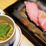 Nigiri Choujirou - 茶碗蒸しとマグロ３種