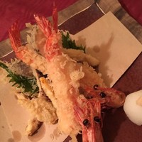 海老と夏野菜の天ぷら