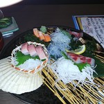 だんまや水産 - 刺身５点盛りはお魚尽くし