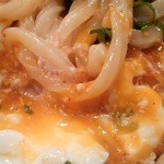 釜揚げうどん さぬき屋 - 温泉卵と相まって　とろーりまろやか