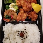 弁当 野の花 - 唐揚げ弁当 480円