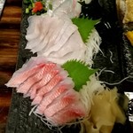 魚～ずまん - 刺身三点盛り 1680円