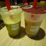 Gong Cha - まろやかで深みあるミルクティーにもっちもちタピオカ、抹茶ミルクティーには小豆がベストマッチ