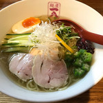 麺屋 一八 - 梅しそ鶏冷やしらぁ麺  