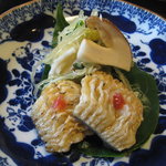 比良山荘 - 強肴【鰻の焼霜、早松と錦糸瓜の酢の物】