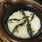 比良山荘 - 鮎飯