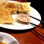 西安餃子 - 四天王餃子の辛味を食べるところ