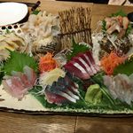 能登美 - 刺身盛り合わせ（2018/07）
