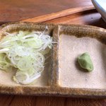 手打そば　もみじ野 - 薬味