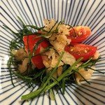 発酵料理屋 にっぽんのひとさら - おかひじきとガリのサラダ