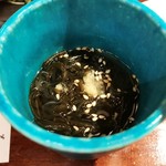 発酵料理屋 にっぽんのひとさら - 生もずくの温スープ・めちゃくちゃ美味しい。大好き