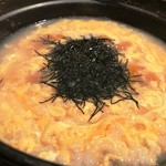 発酵料理屋 にっぽんのひとさら - うに雑炊 もう、ほんとに、めっちゃくちゃ美味しい！鱧をしゃぶしゃぶした出汁で。
