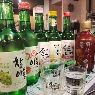 Lots of fruit shochu and makgeolli too! A wide variety of trendy drinks ◎