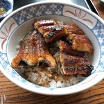 Unagi no uojuu - うなぎ丼(ご飯少な目)　ご飯の量は柔軟に対応してくれます◎　2018/07/22