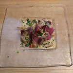 シャルマン - ワラサのカルパッチョ 和風ドレッシング