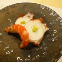 すし てんちじん - タコ、北海シマエビ 2018.7月