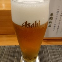 東鮨 新店 - ランチビール。