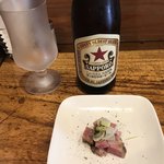 中華そば 先﨑 - ビール お通し