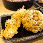 角平 - ミックスつけ天(大盛り)の海老とかき揚げ