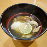 鮨松榮 - 鱧と松茸の吸物