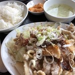 三珍 富士力食堂 - ♪ミックス肉揚げ定食¥1116
