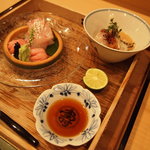 大神 - お造り（鯛、マグロ、シマアジ）