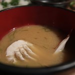 居酒屋 肴とり - しめの味噌汁