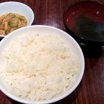 マサ サンジョウ - ご飯・小鉢・スープ