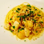 ポルトベッロ - 鶏軟骨と長芋のアーリオオーリオ 山葵醤油風味