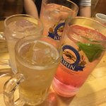 白虎隊 - 乾杯は白虎ハイボールで。梅酒だとさ。