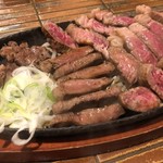 Yakiniku To Kasuudon Ryuunosu - 和牛ランプ2980円＋牛タンステーキ1600円