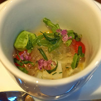 テストキッチンエイチ - 平貝と烏賊のカルパッチョ