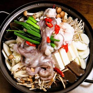 ホルモンタコ鍋コース 全9品 3 500円 1 800円 税抜 で 90分飲み放題 付きに サムギョプサル専門店 南大門 浜松店 サムギョプサル専門店 ナンダイモン 新浜松 焼肉 食べログ