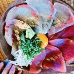 そば草香 - 海鮮丼♡蕎麦のセット