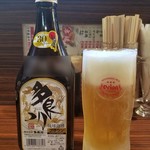 もつ焼 あぶさん - 泡盛 多良川とオリオン生ビール