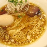 中華そば 龍の眼 - スープと麺の感じ♪